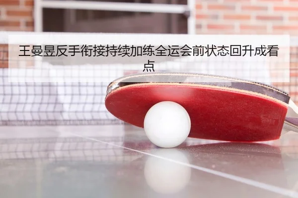 王曼昱反手衔接持续加练全运会前状态回升成看点
